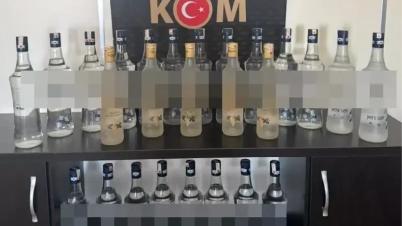 Aydın’da 25 Litre Sahte İçki Ele Geçirildi