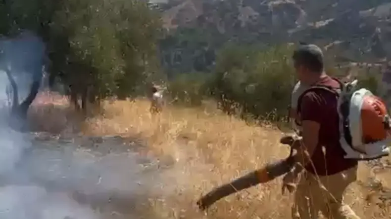 Aydın’da Yangın 2 Saatte Kontrol Altına Alındı